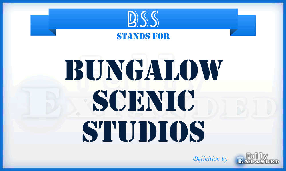 BSS - Bungalow Scenic Studios