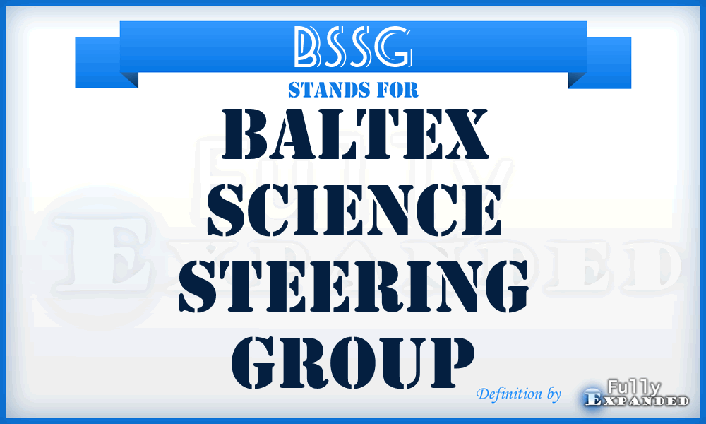 BSSG - BALTEX Science Steering Group