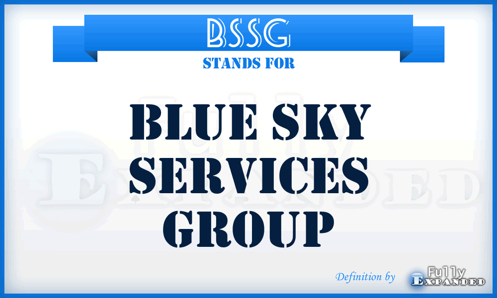 BSSG - Blue Sky Services Group