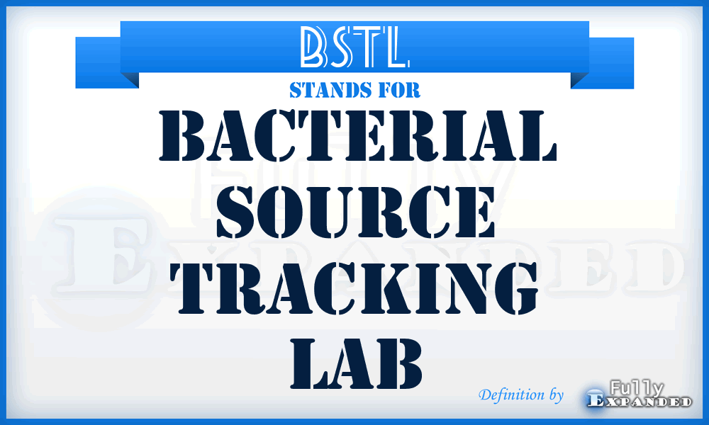 BSTL - Bacterial Source Tracking Lab