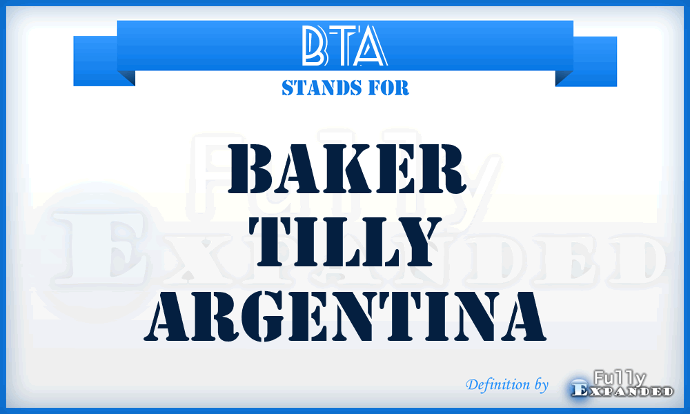 BTA - Baker Tilly Argentina