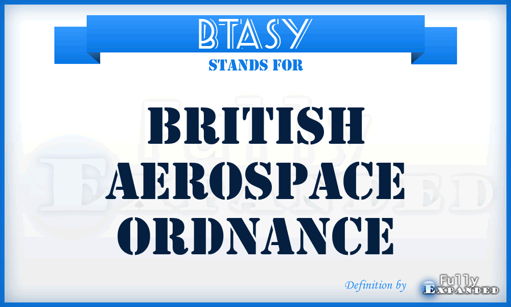 BTASY - British Aerospace Ordnance