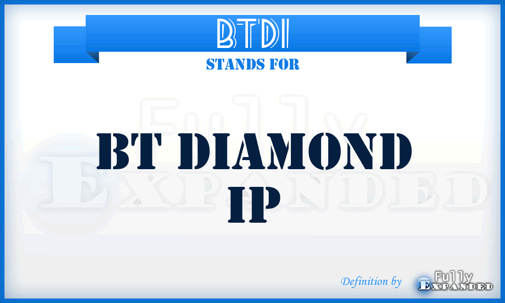 BTDI - BT Diamond Ip