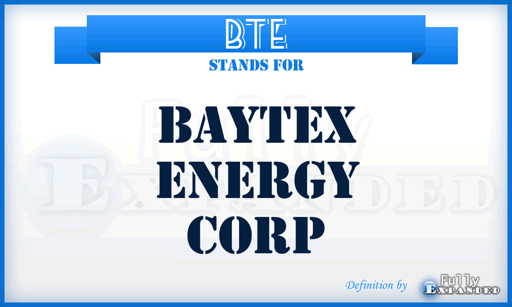 BTE - Baytex Energy Corp