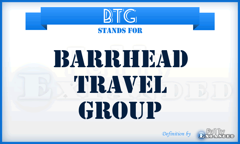 BTG - Barrhead Travel Group