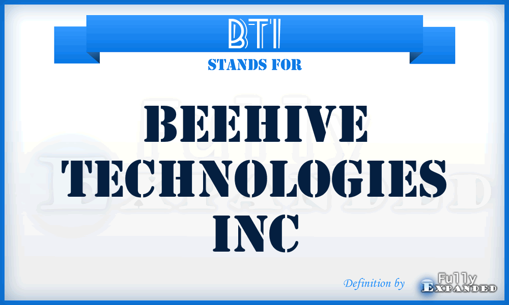 BTI - Beehive Technologies Inc