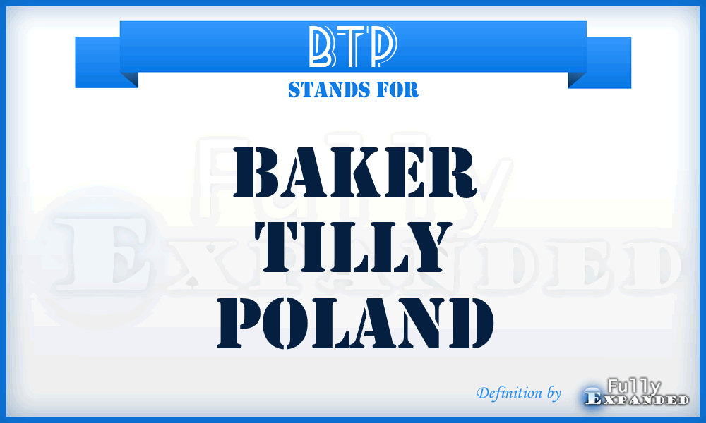 BTP - Baker Tilly Poland