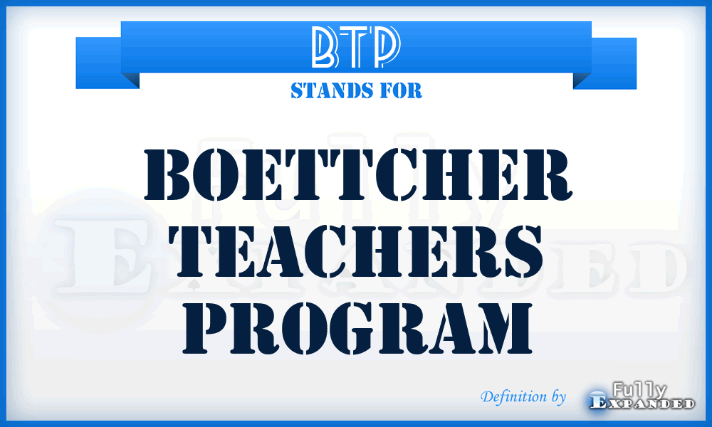 BTP - Boettcher Teachers Program