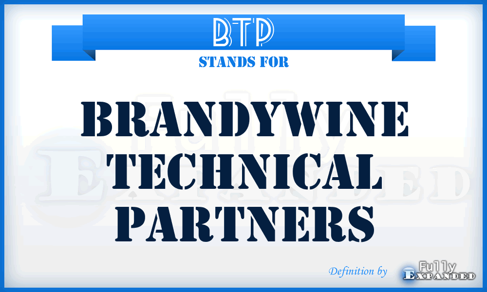 BTP - Brandywine Technical Partners