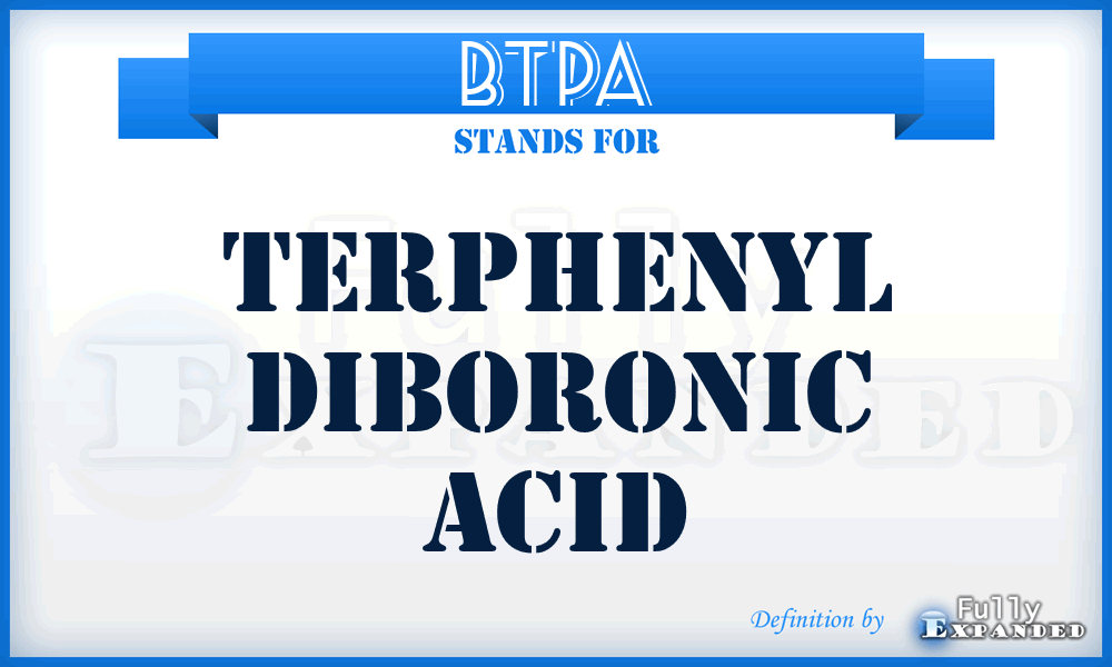 BTPA - terphenyl diboronic acid
