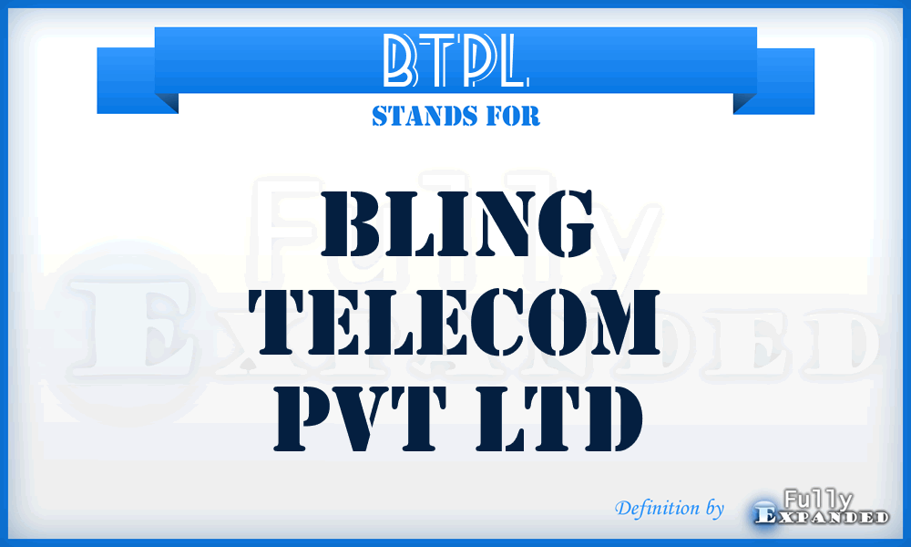 BTPL - Bling Telecom Pvt Ltd
