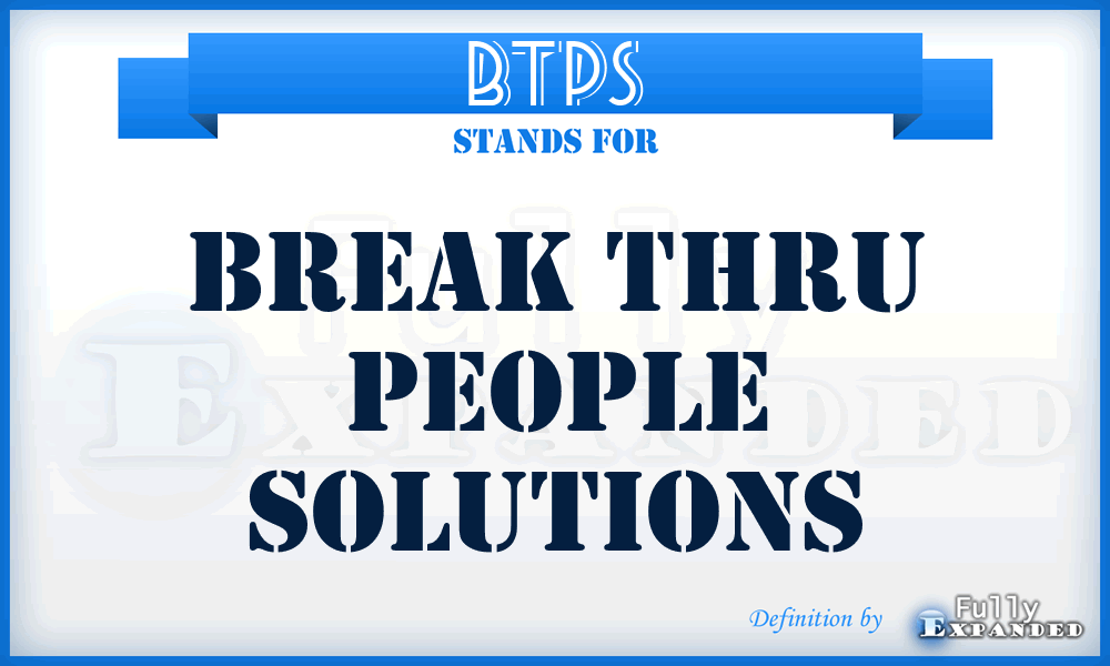 BTPS - Break Thru People Solutions