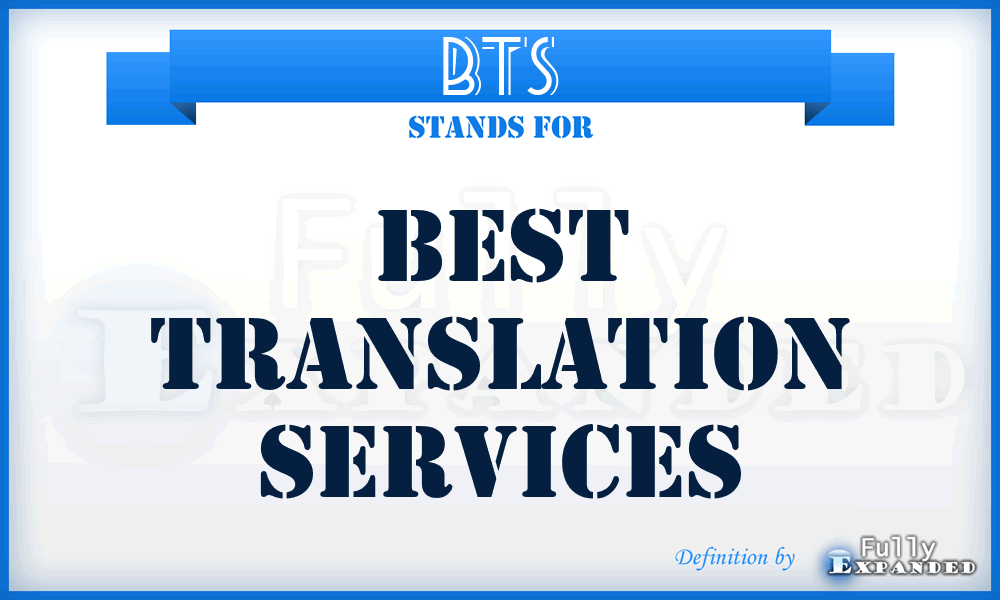 BTS - Best Translation Services