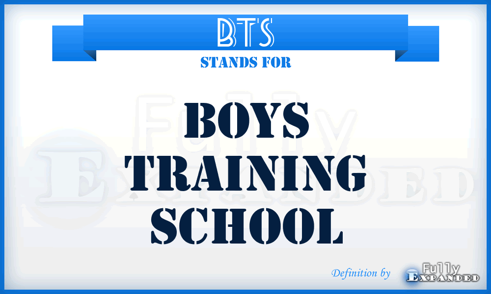 BTS - Boys Training School