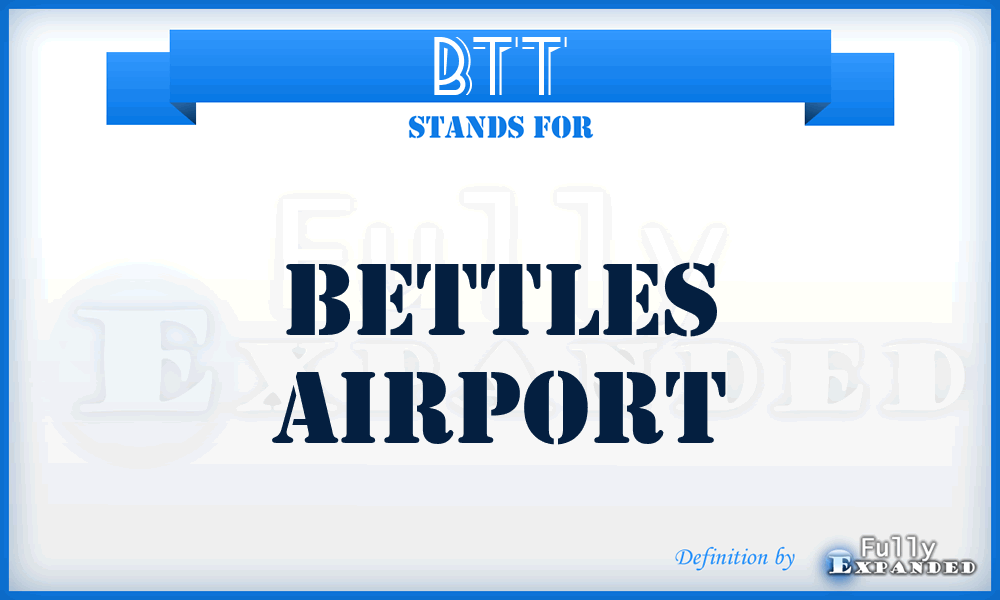 BTT - Bettles airport