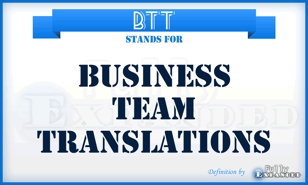 BTT - Business Team Translations