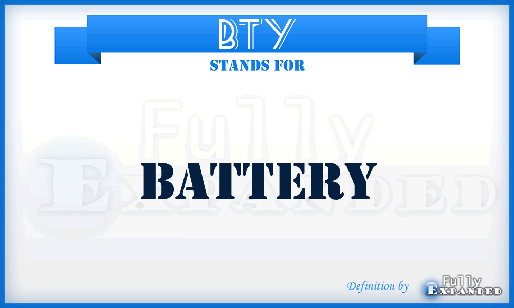 BTY - battery