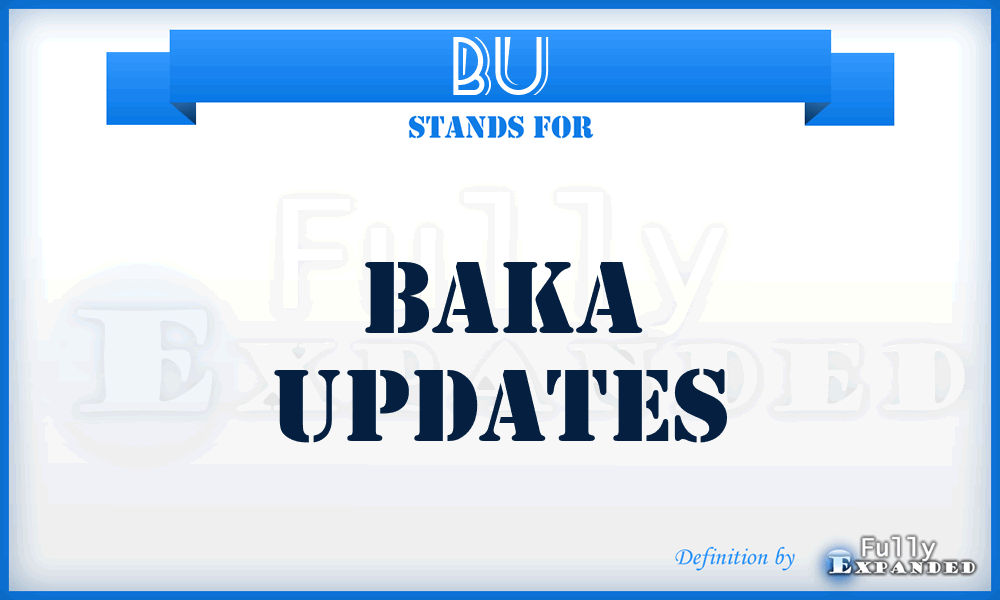 BU - Baka Updates