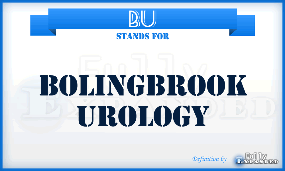 BU - Bolingbrook Urology