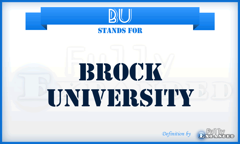 BU - Brock University