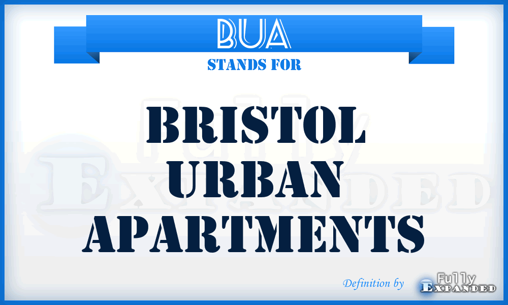 BUA - Bristol Urban Apartments