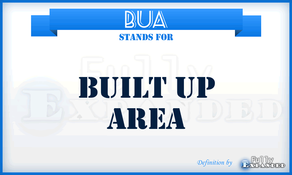 BUA - Built Up Area