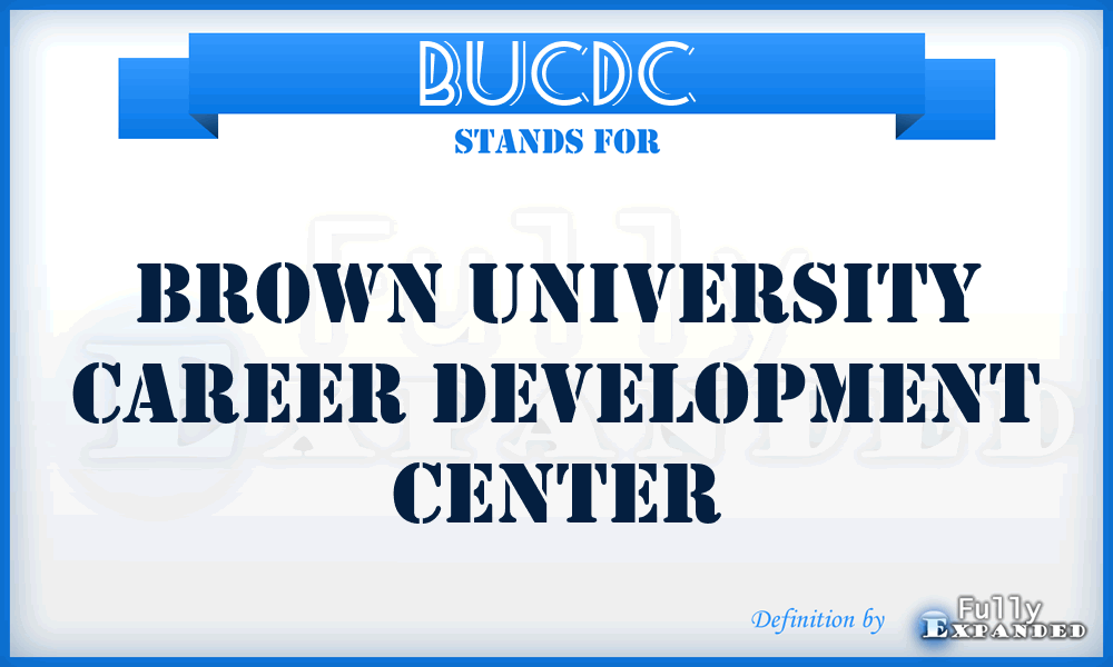 BUCDC - Brown University Career Development Center