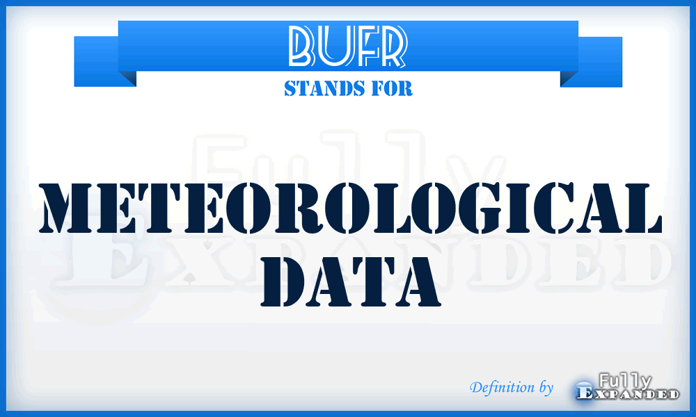 BUFR - Meteorological Data