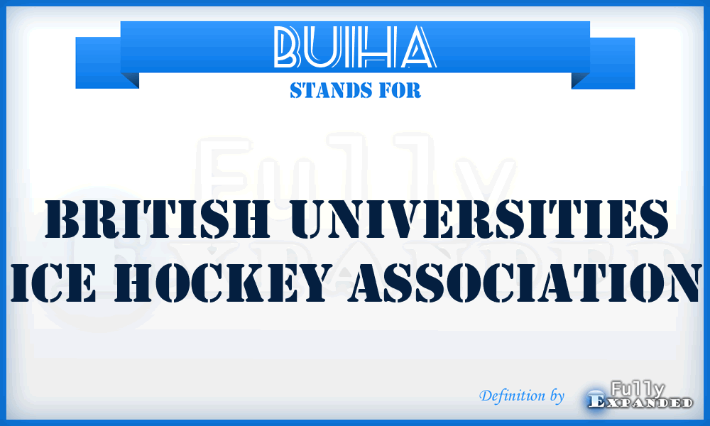 BUIHA - British Universities Ice Hockey Association