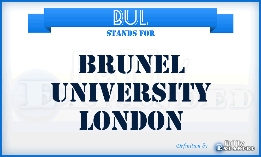 BUL - Brunel University London