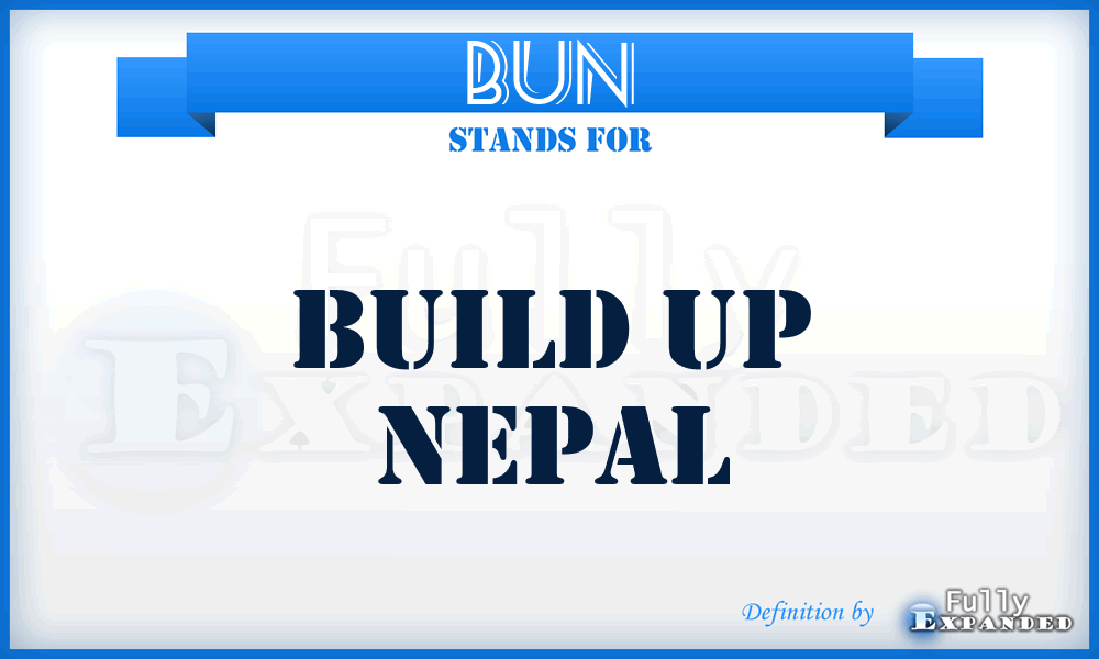 BUN - Build Up Nepal