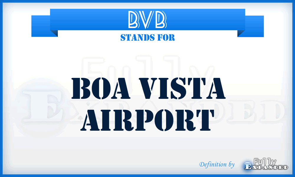 BVB - Boa Vista airport