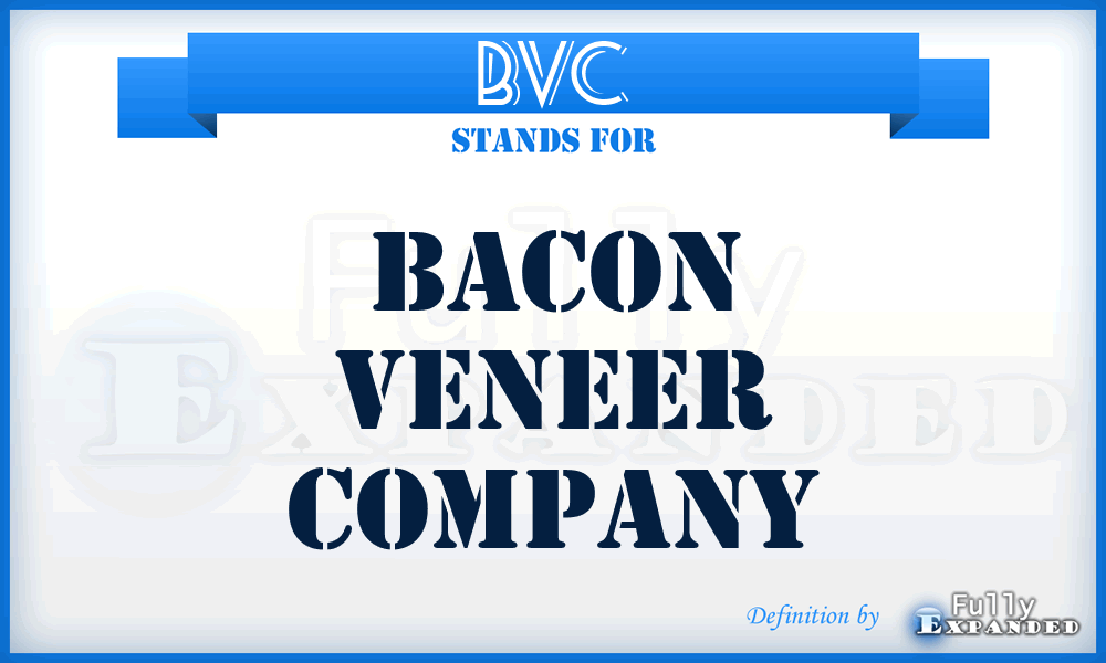 BVC - Bacon Veneer Company