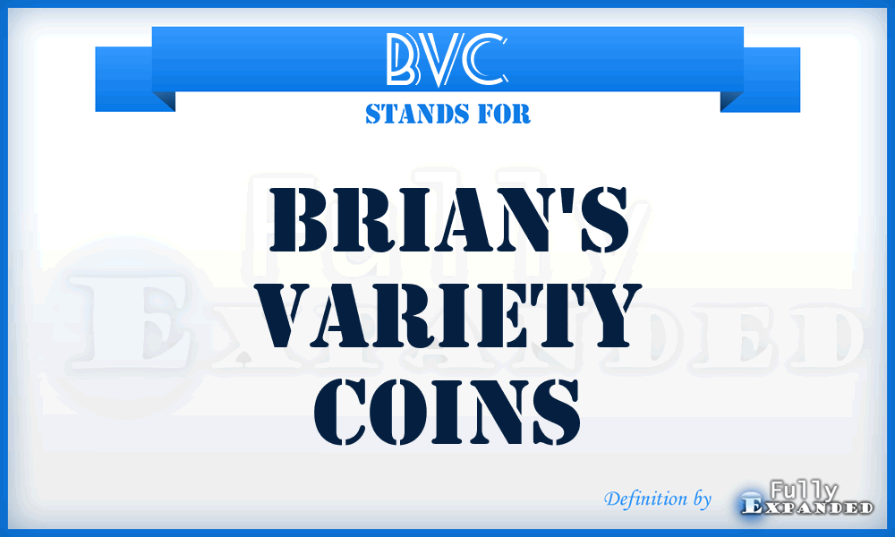 BVC - Brian's Variety Coins