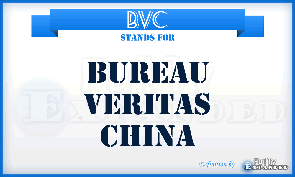 BVC - Bureau Veritas China