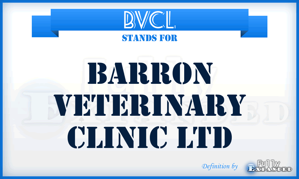 BVCL - Barron Veterinary Clinic Ltd