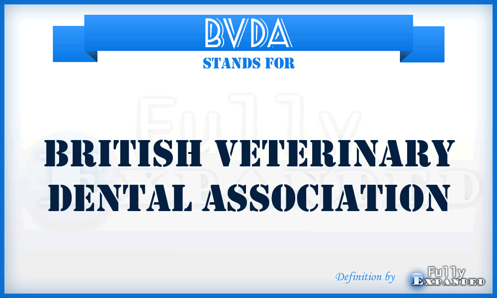 BVDA - British Veterinary Dental Association