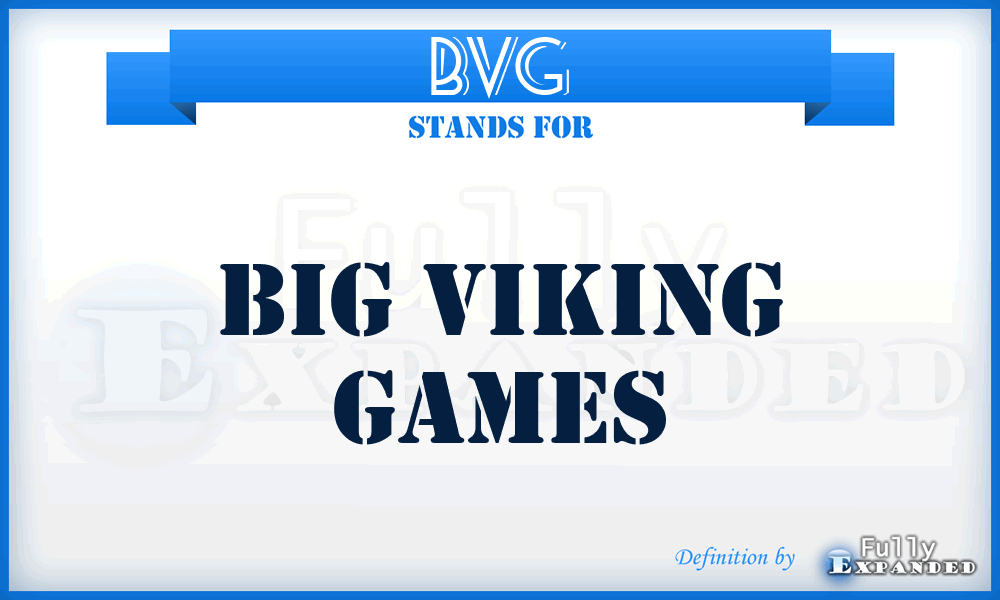 BVG - Big Viking Games