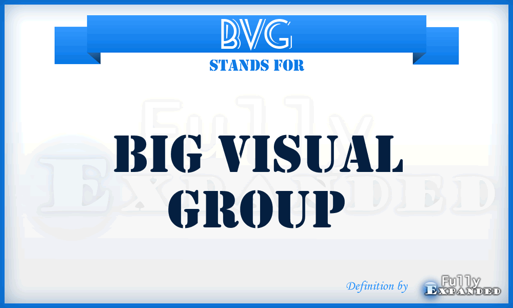 BVG - Big Visual Group