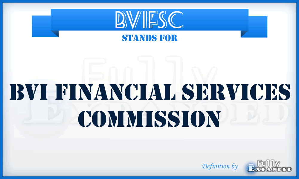 BVIFSC - BVI Financial Services Commission