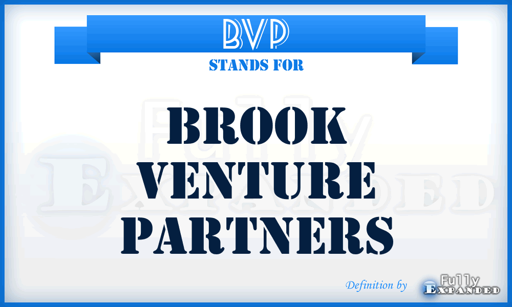 BVP - Brook Venture Partners