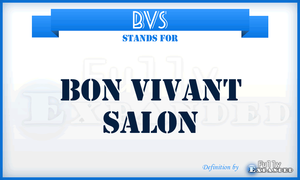 BVS - Bon Vivant Salon