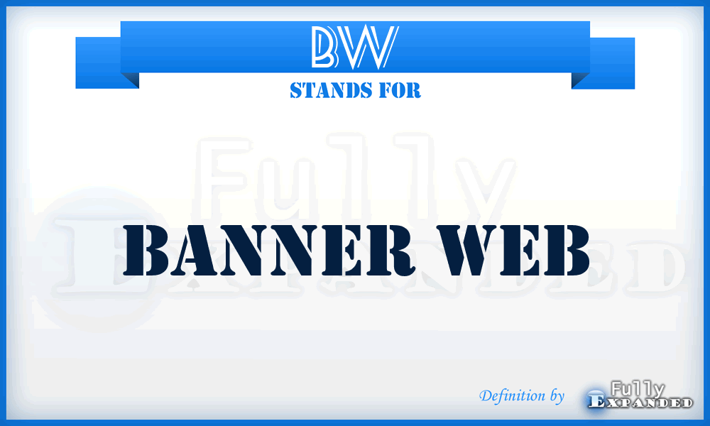 BW - Banner Web