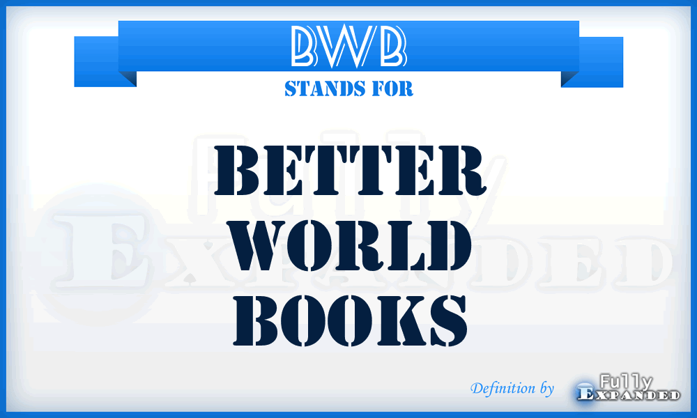 BWB - Better World Books