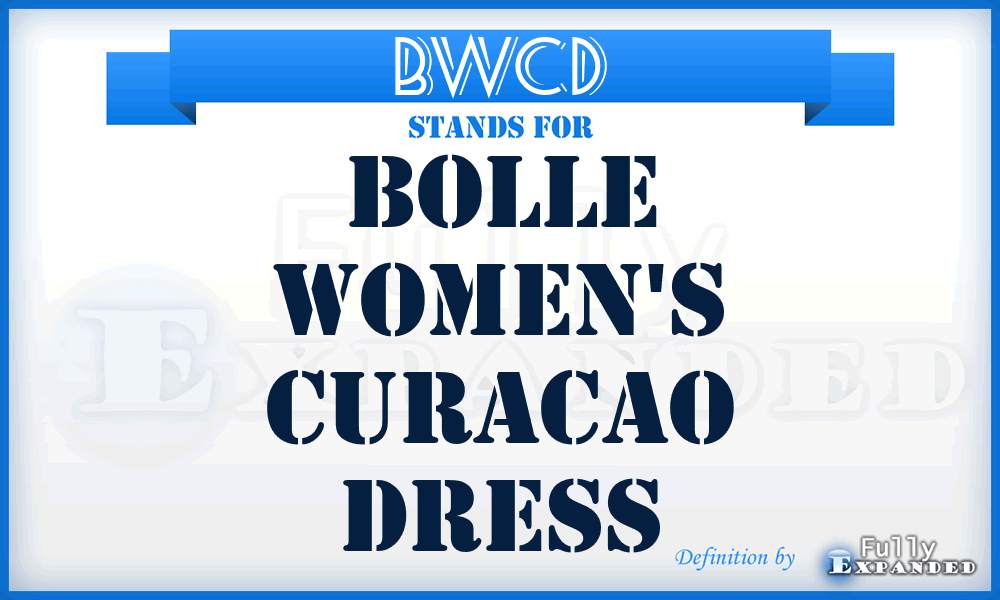 BWCD - Bolle Women's Curacao Dress