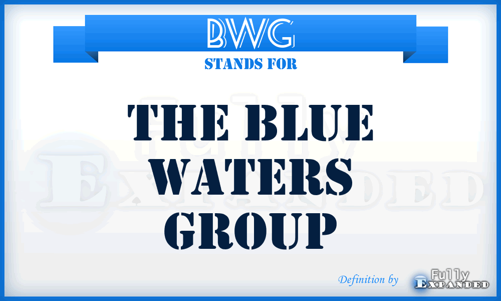 BWG - The Blue Waters Group