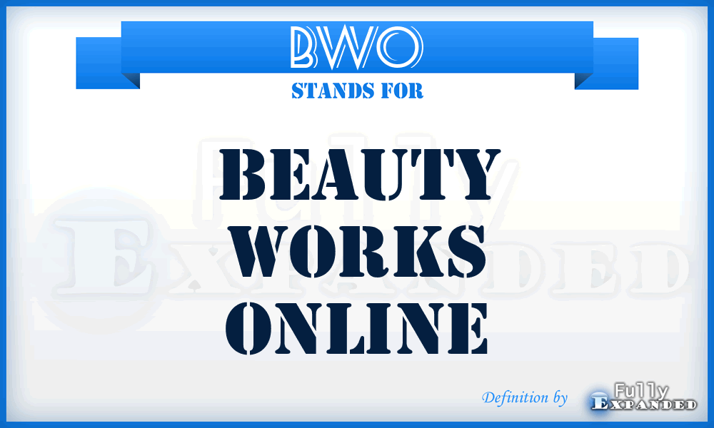 BWO - Beauty Works Online