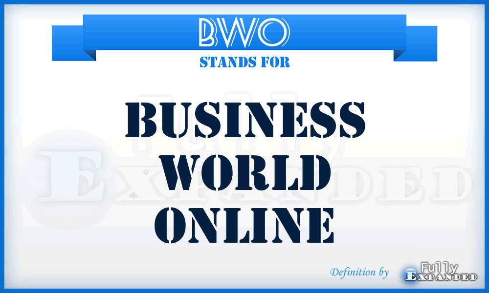 BWO - Business World Online