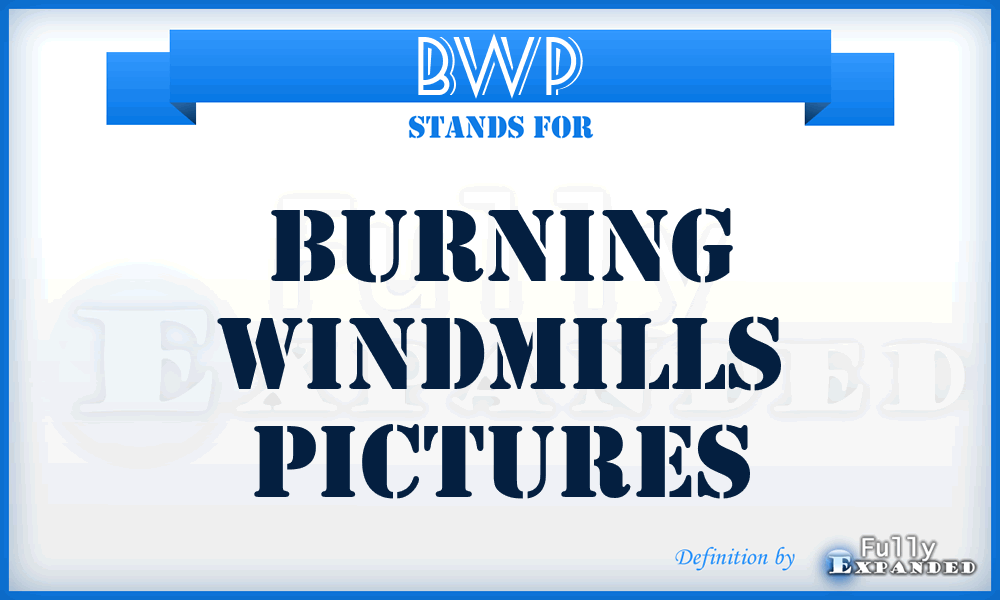 BWP - Burning Windmills Pictures