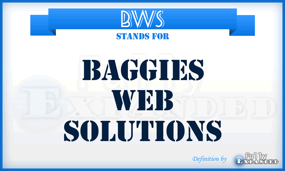 BWS - Baggies Web Solutions